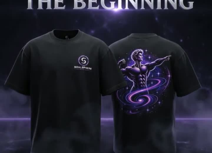 Front and back of the black SOULSPHERE pump cover tee together — Chapter 1 reveal